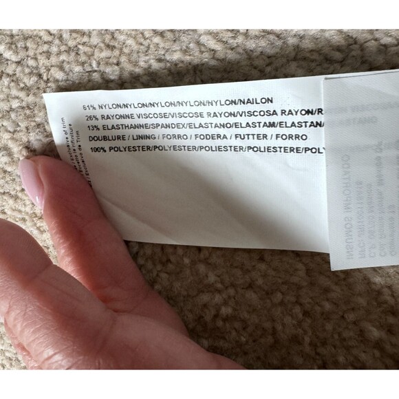 Joseph Ribkoff Women's Navy Blue Double V Neck Sleeveless Lace Midi Dress Sz 10 - Picture 11 of 16